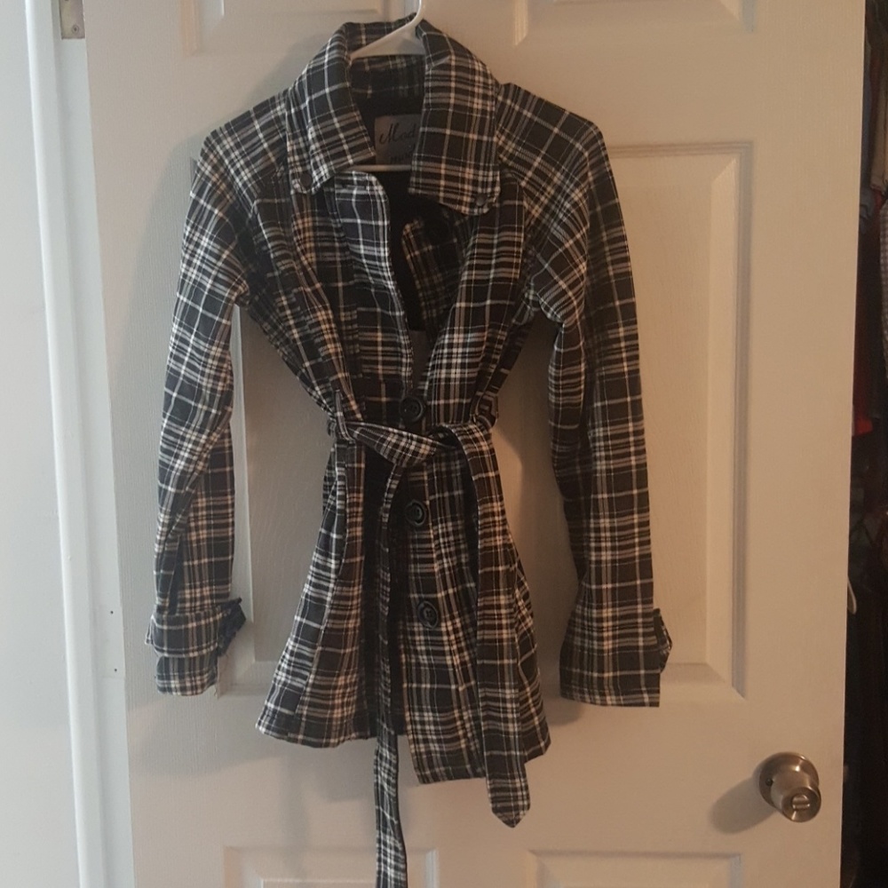 Black and white light coat